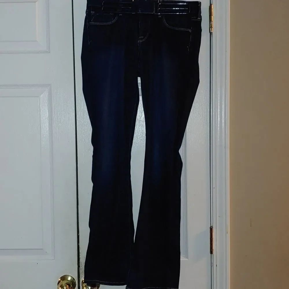 Lucky Brand Lolita Boot White Oak Cone Denim Jeans  Sz 2